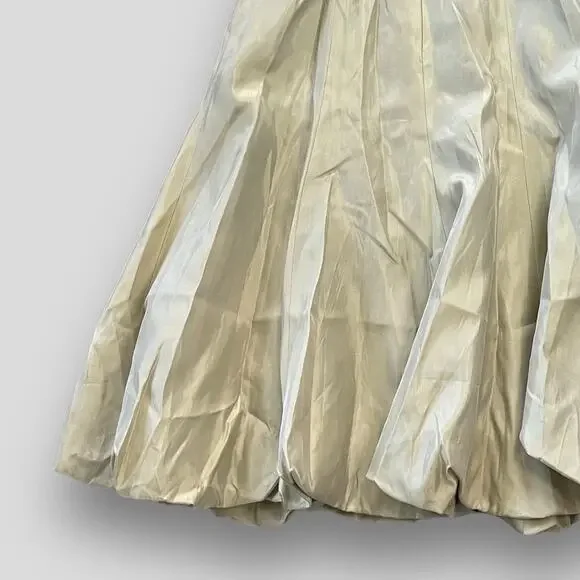 VERA WANG MAIDS SATIN COCKTAIL FORMAL DRESS CHAMPAGNE IVORY MEDIUM 6 - Picture 6 of 10